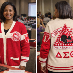 Delta Sigma Theta Centennial Cardigan Sweater