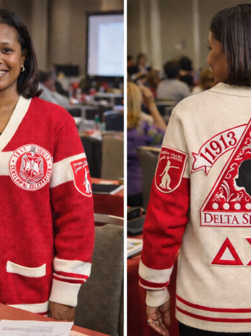 Delta Sigma Theta Centennial Cardigan Sweater